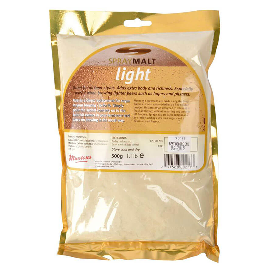 Muntons Spray Malt Light (DME) - Сухий світлий солодовий екстракт 0,5кг